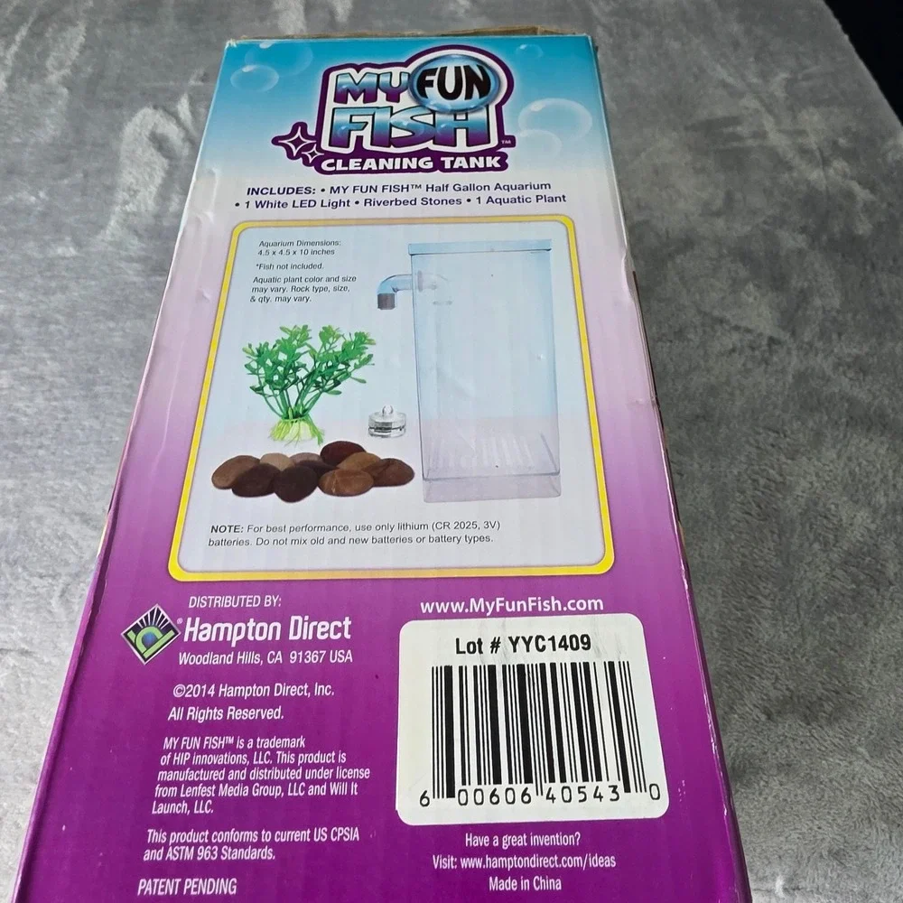 As Seen On TV My Fun Fish Tank - Brand New In Box - Kids Self-Cleaning Aquarium